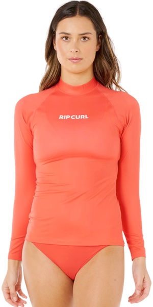 2026 Rip Curl Mujer Chaleco Clásico De Surf De Manga Larga Con Lycra UPF 17MWRV - Red